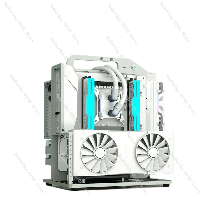 Aluminum Open Frame Test Bench Water Cooling - MATX Motherboard Aluminum Alloy Rack Chassis