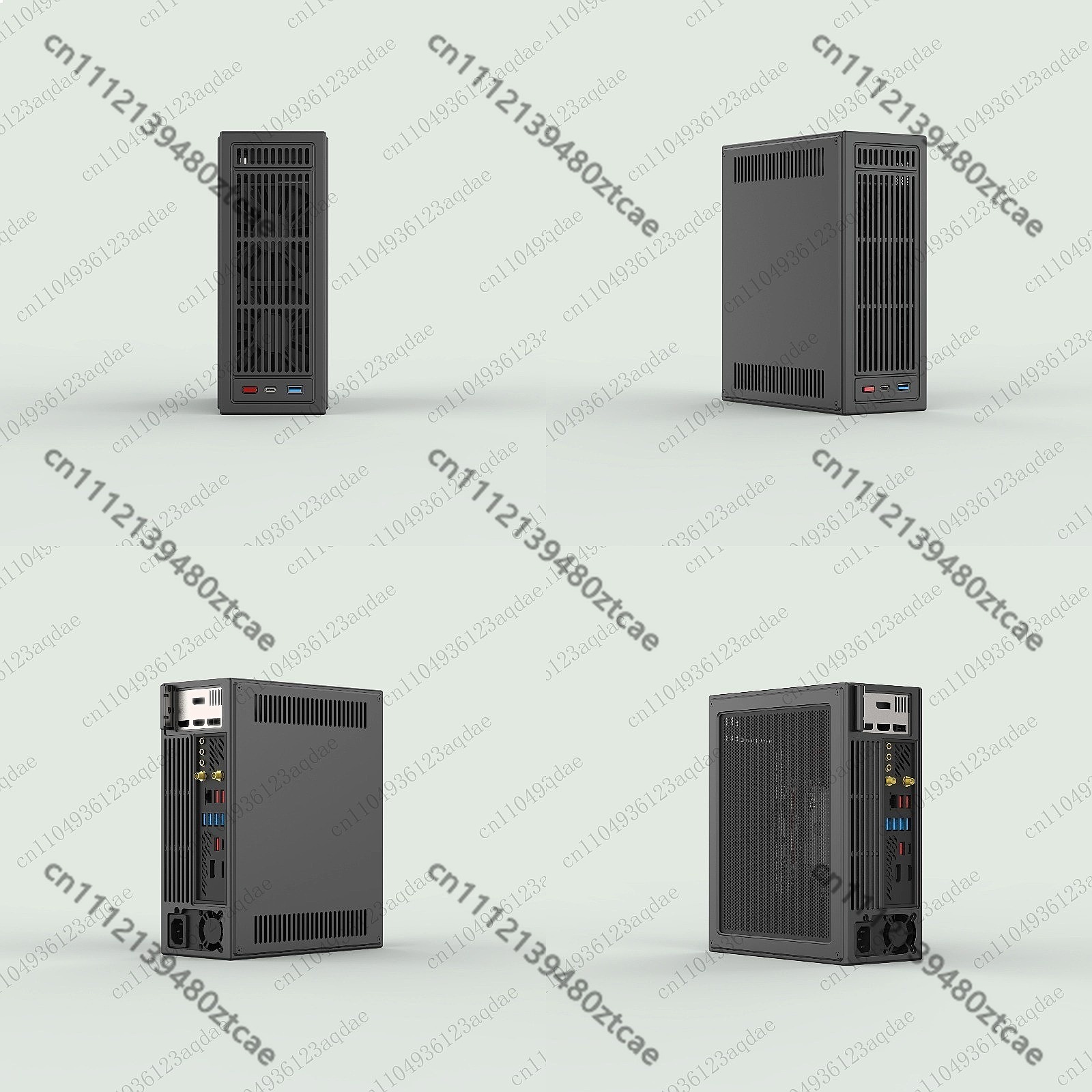Sff Mini Itx Cnc Aluminum Chassis - E4 V6 ITX Mini Case 1U